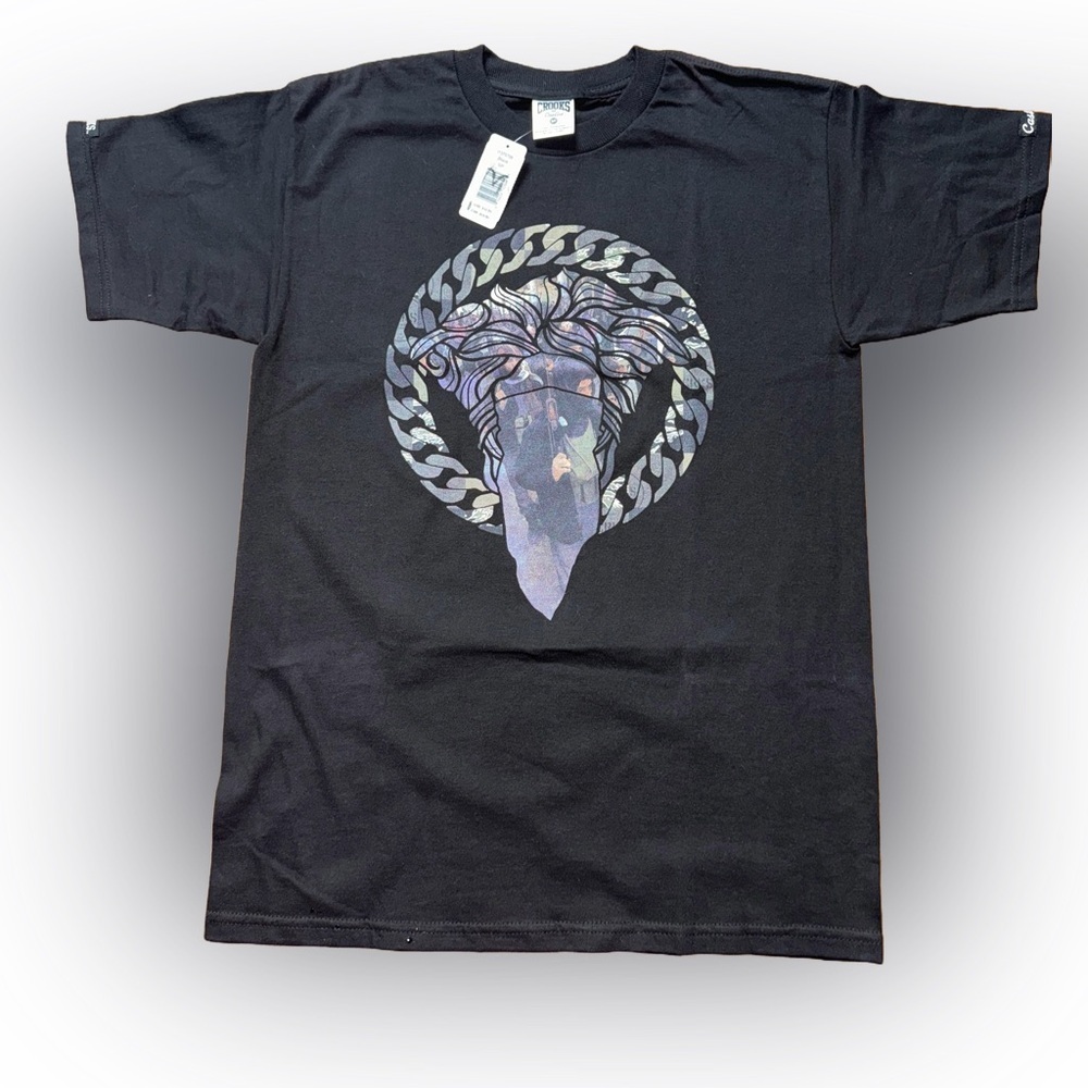 Crooks & Castles “the riot” T size small NWT